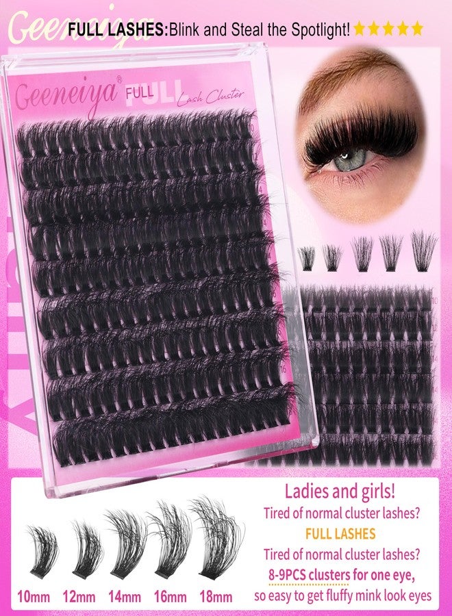 Geeneiya 5 Styles Lash Clusters Kit, Volume/Mega/Full/Bottom Eyelash Clusters Extensions with Lash Bond and Seal, Remover and Lash Extension Tools for Beginners and Proficient, DIY at Home Easily - Image 5